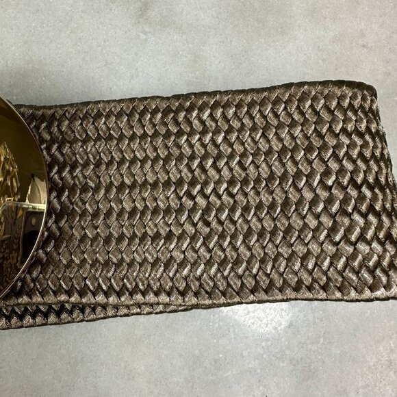 Wide Stretchable Elastic Waist Belt With Metal Double Gold Bucket - Picture 11 of 13